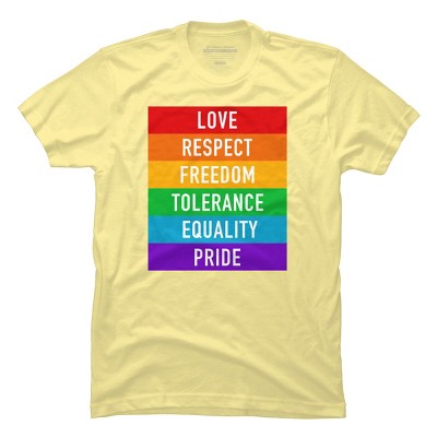 Adult Design By Humans Pride Rights Motto By PINHEAD66 T-Shirt