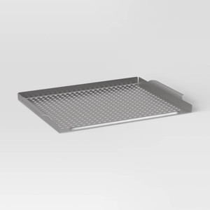 Stainless Steel Barbecue Topper - Room Essentials™: Perforated Grill Accessory, Easy Clean - 1 of 2