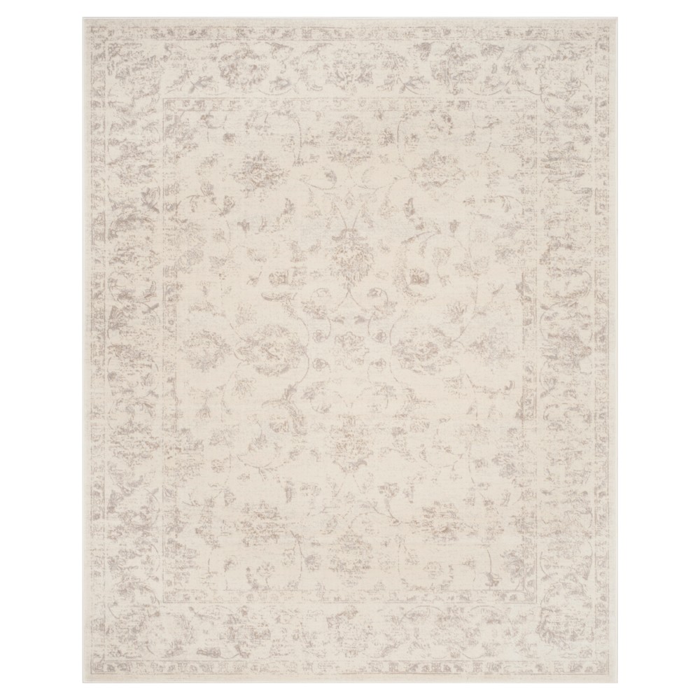 6'7inx9'2in Carnegie Rug Cream/Light Gray - Safavieh
