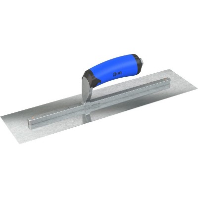 Bon Tool 67-312 Finish Trowel - Square - Razor Stainless - 16 X 4 - Comfort Grip