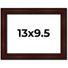 PosterPalooza | Photo Size Distressed Brown Picture Frame - UV Acrylic, Foam Board Backing, Hanging Hardware - 2 of 4