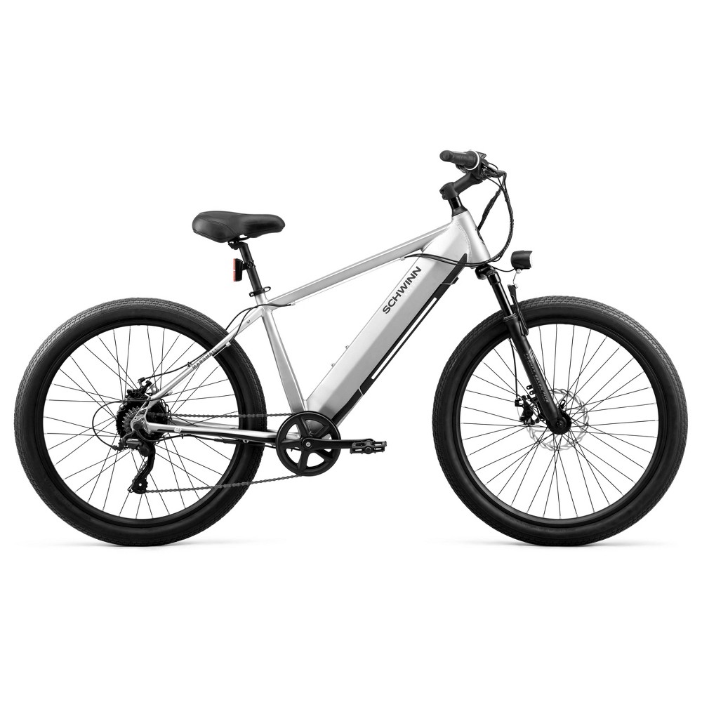 Schwinn Marshall hybrid electric bike  7 speeds  27.5 inch wheels  men’s frame  grey