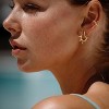 Women Hoop Earrings Gold 14K Gold Filled Small Simple Handmade Hypoallergenic Everyday Illusion Jewelry - 2 of 4