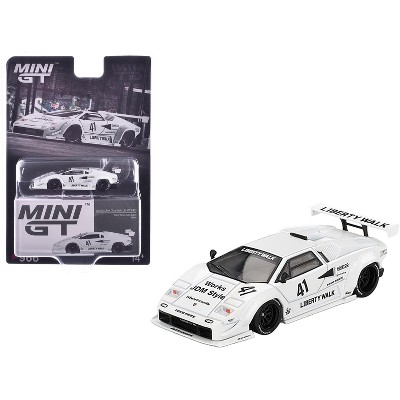 Lamborghini Countach LB-WORKS #41 White "2024 Tokyo Auto Salon" Limited Edition 1/64 Diecast Model Car by Mini GT