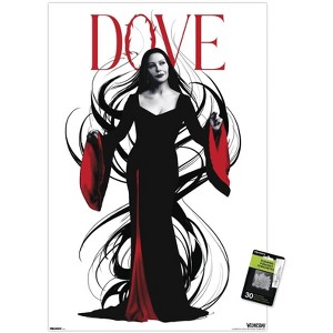 Trends International Wednesday: Season 2 (2025) - Morticia Dove Unframed Wall Poster Print Clear Push Pins Bundle 22.375" x 34" - 1 of 4