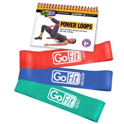 GoFit Round Power Resistance Bands 3pk- 5lb, 10lb, 15lb