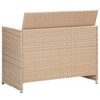 vidaXL 2-Seater Poly Rattan Patio Sofa - Weather Resistant Outdoor Furniture with Cushions - Easy to Assemble Garden Seating. - 3 of 4