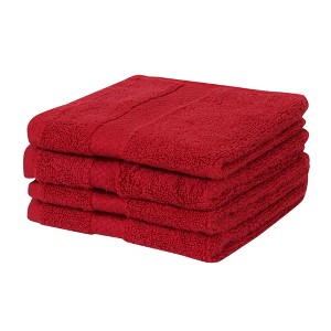 Splash Ultra-Soft Zero Twist 100% Ring Spun Cotton Face Washcloth Set – Reversible, 550 GSM, Soft, Highly Absorbent Towels for Bathroom - 12" x 12" - 1 of 4
