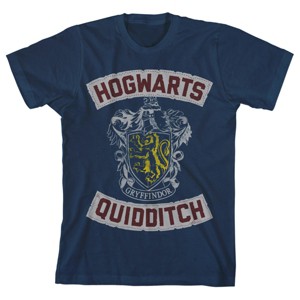 Harry Potter Quidditch Hogwarts Youth Boys Navy T-Shirt - 1 of 2
