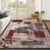 10x13 Machine Washable Area Rug Extra Large Modern Floral Rug for Living Room Soft Non-Slip Rug Low Pile Non-Shedding Rug for Bedroom Dining Room - 4 of 4