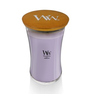 21.5oz Large Hourglass Jar Candle Lavender Spa - WoodWick - 1 of 4