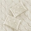 NicBex 7-Piece Gorgeous Bedding Comforter Sets, Solid Color Bedding Set with Tuffed Design and Embroidery Details, Machine Washable - 4 of 4