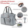 Racxily Breast Pump Bag Diaper Tote Bag with Detachable Shoulder Strap Side Pocket Free Baby Bibs Compatible - 4 of 4