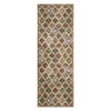 Vintage Oriental Rhombus Printed Distressed Rug Washable Thin Low Pile Area Rugs for Living Room Indoor Retro Non Slip Soft Carpet for Bedroom - 3 of 4