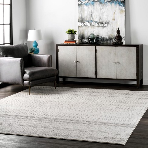Nuloom Nova Stripes Area Rug Grey 9 10 X 14 100 Polypropylene Target