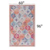 FONTOI Washable Area Rugs, Foldable Low-Pile Rugs, Indoor Non-Slip Rugs for Living Room Bedroom Kitchen, Multicolored, 96"*0.14"*60" - 3 of 4