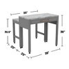 Anybear Light Gray Counter Table Dining - 2 of 4