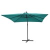 Sonkuki 8.2x8.2 FT Outdoor Hanging Umbrella Patio Offset W/t Cross Fade-resistant - 2 of 4