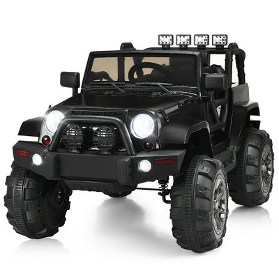 Costway 12V Kids Ride On Truck Car w/ Remote Control MP3 Music LED Lights Red/Black/Pink/White