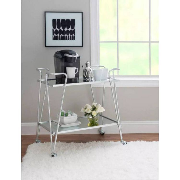 Mid-Century Modern Bar Cart - Linon, 6 of 11