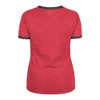 MLB Arizona Diamondbacks Women's Heather Bi-Blend Ringer T-Shirt - 2 of 4