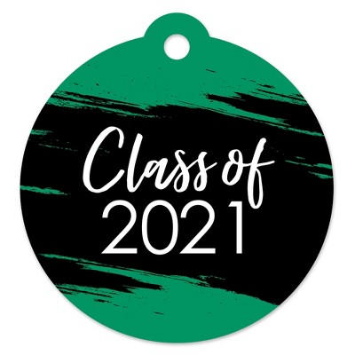 Big Dot of Happiness Green Grad - Best is Yet to Come - Green 2021 Graduation Party Favor Gift Tags (Set of 20)