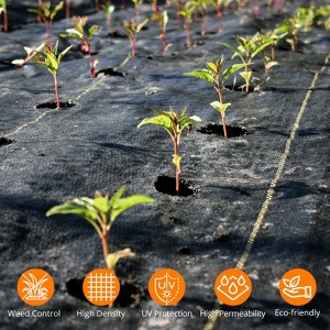 High-Density Woven Landscape Fabric – Heavy Duty Weed Barrier & Driveway Underlayment Mat - 1 of 4