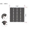 KTMBDW Plastic Interlocking Deck Tiles, 44 pcs 12"x12" Waterproof Outdoor Flooring All Weather Use, Floor Tiles for Poolside Balcony Backyard - 2 of 4