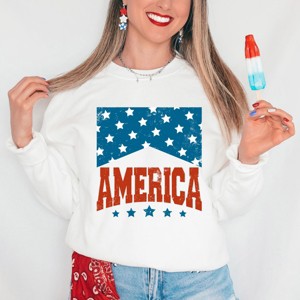 Simply Sage Market America Varsity Stars Sweatshirt - 1 of 4