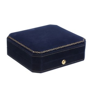 Unique Bargains Velvet Soft Touch Gift Display Jewelry Box - 1 of 4