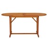 vidaXL Patio Table 63"x33.5"x29.5" Solid Wood Eucalyptus - 2 of 4