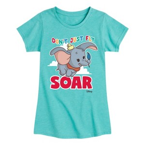 Girls' - Disney - Dumbo Fitted Short Sleeve Graphic T-Shirt - 1 of 4