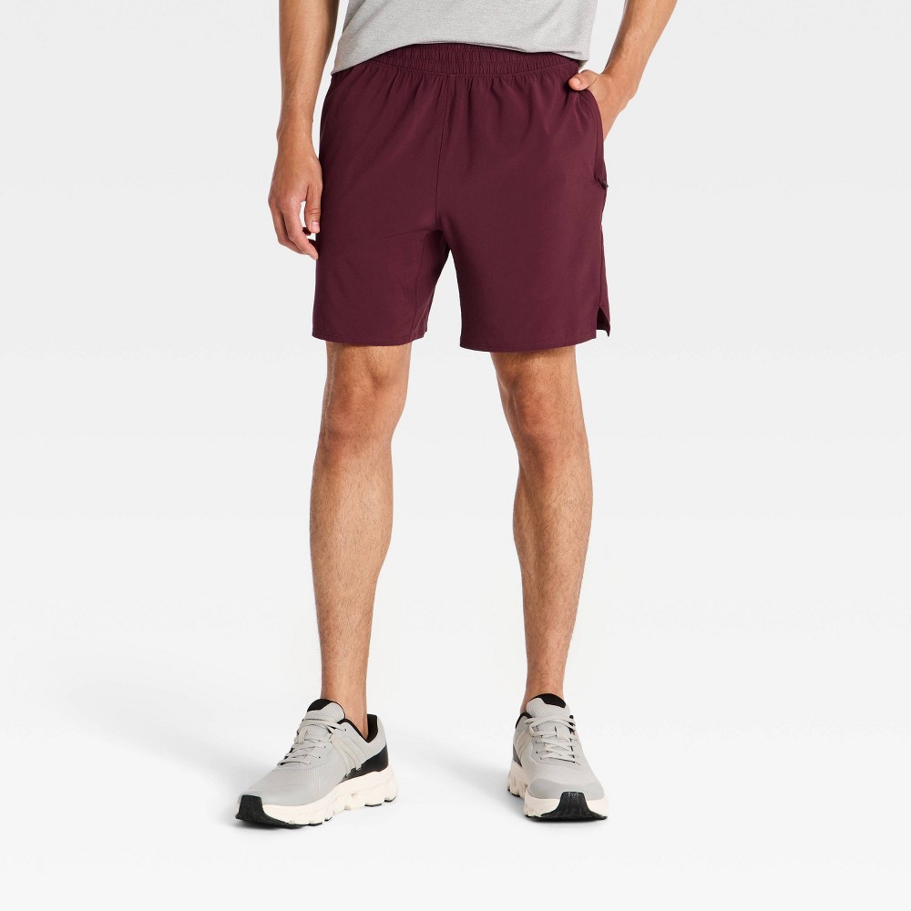 Men's Unlined Run Shorts 7" - All In Motion™ Maroon L