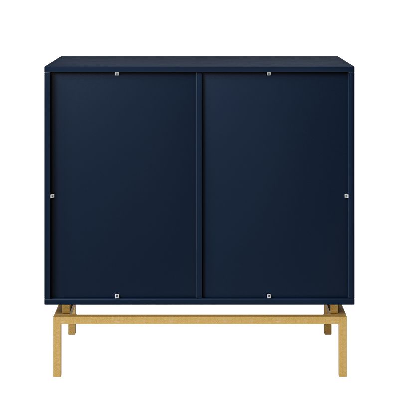 VolkardÊ Mid-century Storage Cabinet 32"Tall+2-Door Accent Cabinet with Metal Hardware  |KARAT HOME, 5 of 11