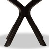 Baxton Studio 48" Kenji Wide Round Wood Dining Table Dark Brown: Seats Six, MDF Construction - image 4 of 4