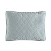 La Solid Diamond Stitch Polyester Quilt Bonus Set Green - Laura Ashley - 3 of 4