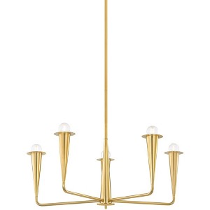 Mitzi Danna 5 - Light Chandelier in  Aged Brass - 1 of 1