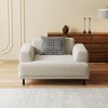Luck Live fabric sofa, mid-century modern, with cushions, with pillows, suitable for living room - 4 of 4