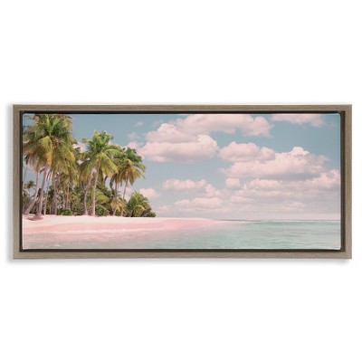 Stupell Industries Clear Water Tropical Beach Coast, 25" x 11"