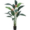Artificial Bird of Paradise Tree - Fake Tree  for Indoor/Outdoor Decor, Faux Plants for Home Office - 2 of 4