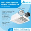 Delta Breez Radiance Exhaust Bathroom Fan 80 CFM Energy Efficient Quiet Operation Brushless Motor - 2 of 4