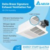 Delta Breez Radiance Exhaust Bath Fan 80 CFM Energy Efficient Quiet Operation Brushless Motor with Light and Built-In Thermostat Heater, White - image 2 of 4