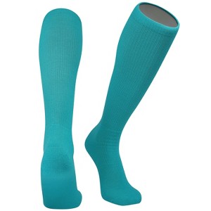Mk Socks All Sport Knee High Long Baseball Football Tube Socks, Teal Blue - 1 of 1