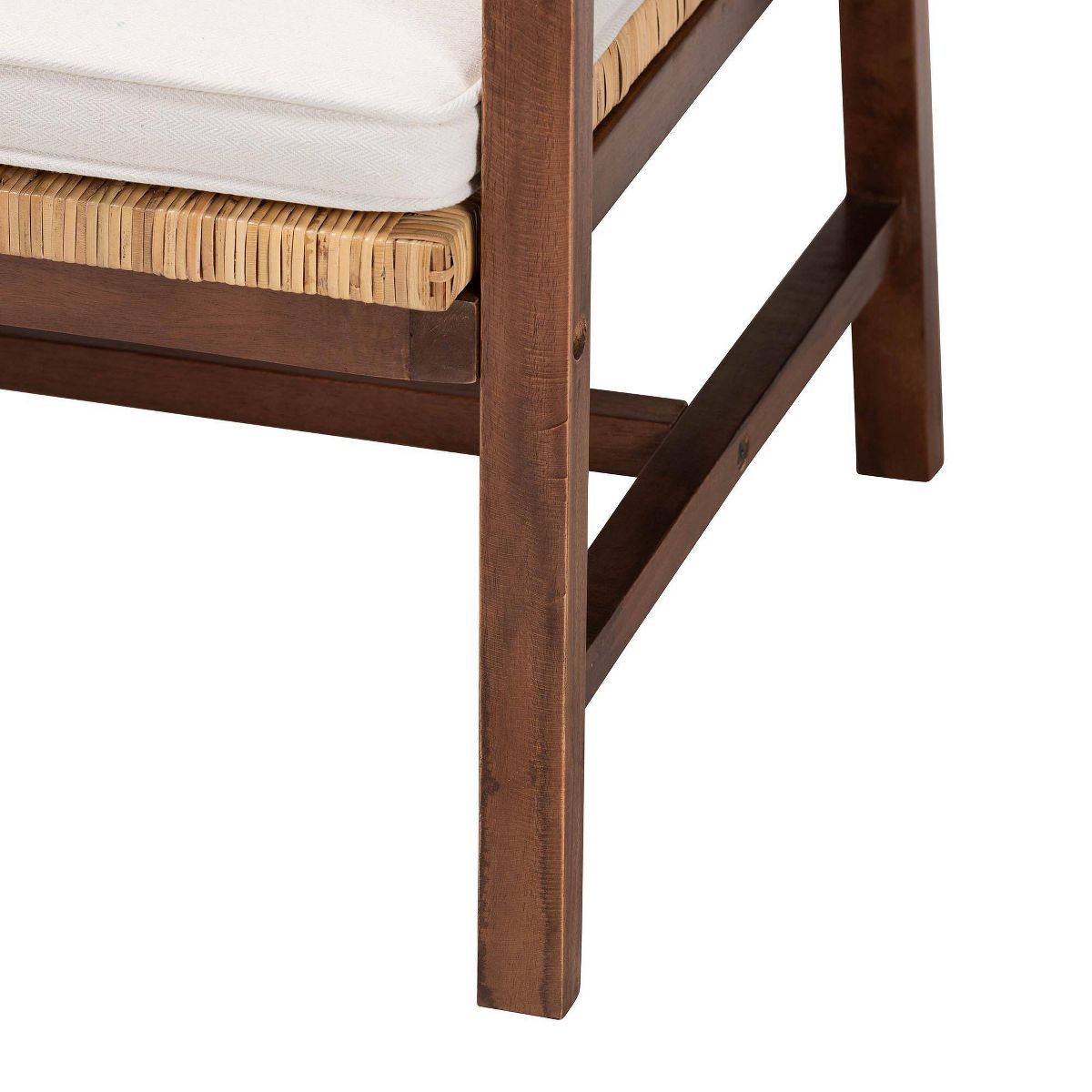 bali & pari Lovina Rattan and Acacia Wood Arm Chair Light Honey/Light Brown - thumbnail 7