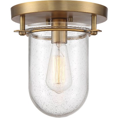 Stiffel Melkin 9 1/4" Wide Warm Brass Ceiling Light