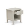 East West Furniture,Modern Nightstand Bedroom with 1 Wooden Drawer, Stable and Sturdy Constructed - 3 of 4