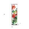 HomeRoots 36" White Red And Green Floral Bouquet Solid Wood Porch Sign - 3 of 4