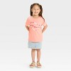 Toddler Girls' Friendship Bracelet Graphic T-Shirt - Cat & Jack™ Peach Orange - 4 of 4