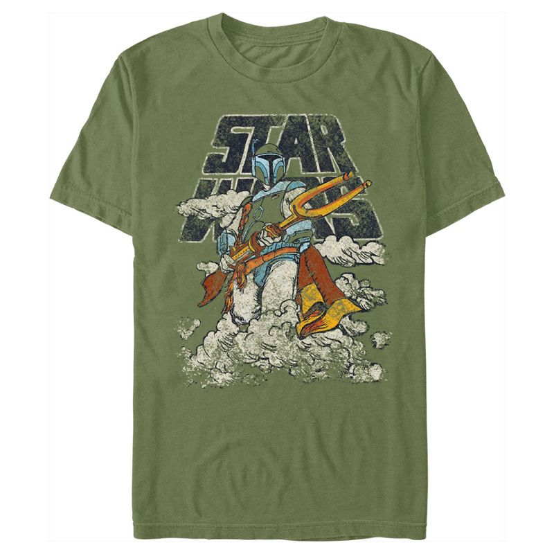 Men's Star Wars Boba Fett in the Clouds T-Shirt, 1 of 5