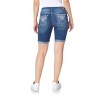 WallFlower Women's Luscious Curvy Denim Shorts Mid-Rise Bling Insta Stretch Juniors (Available in Plus Size) - 2 of 3